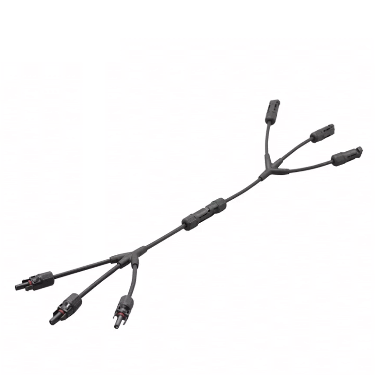IP67 waterproof 3 to 1 female and male DC solar pv branch Y4 connector