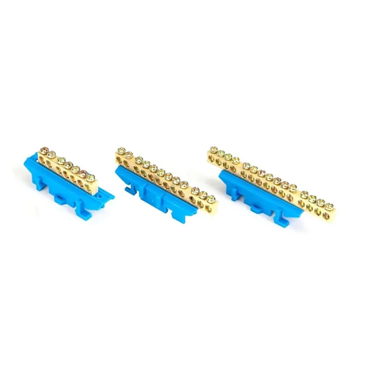 A11 Neutral Bar Link Screw Brass Mounted With Din Rail