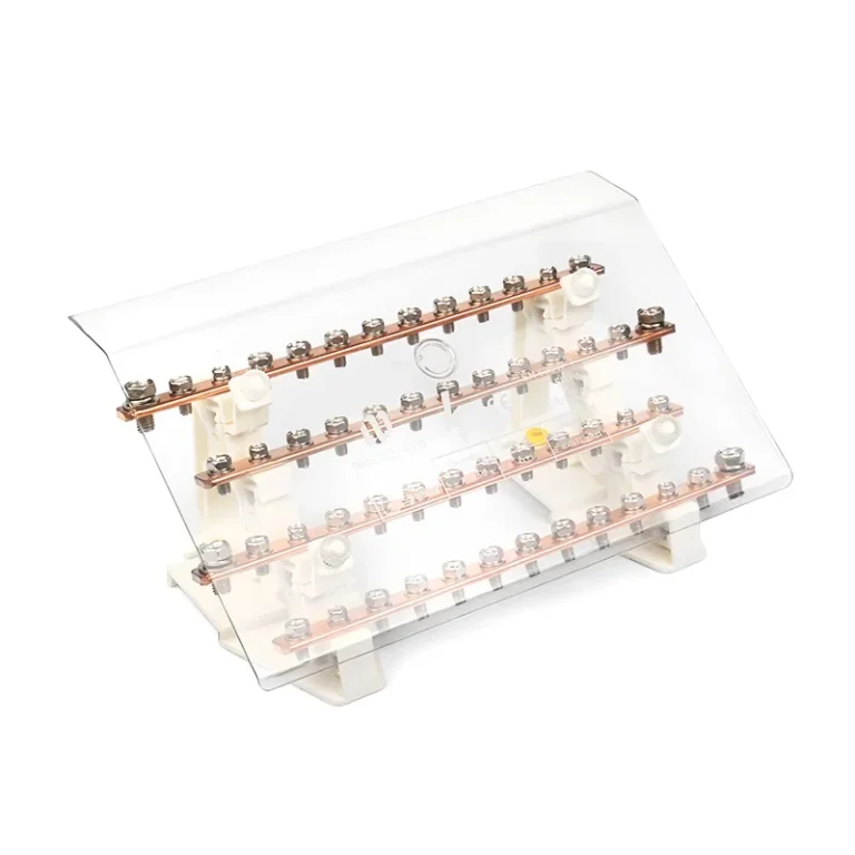 C02-200A Four Phase Electrical Block 200A With Transparent Cover